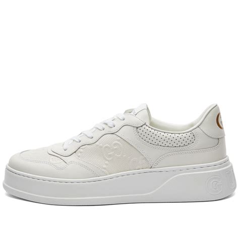 gucci chunky b sneakers|white gucci sneakers for women.